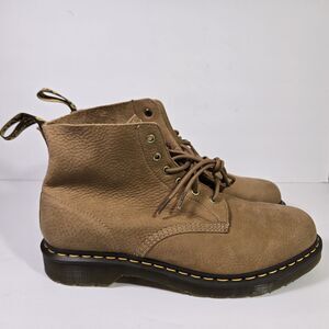NEW Dr. Martens 101 UB Mens 14 Tumbled Nubuck Leather Ankle Boots Savannah Tan